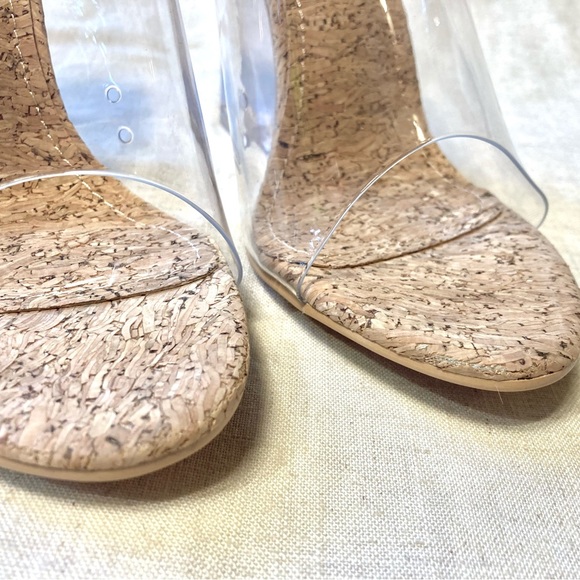 Cape Robbin Lemonade Crystal Clear Acrylic Wedge Heel - Picture 6 of 12